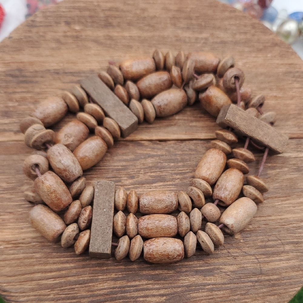 Wooden Beaded Bracelet B3008